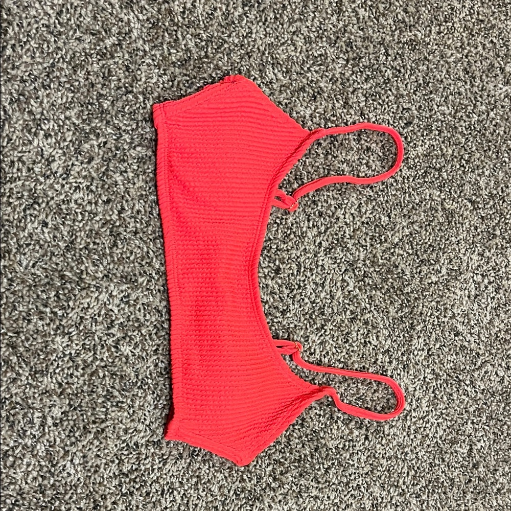 No Boundaries Bright Red Bikini Top